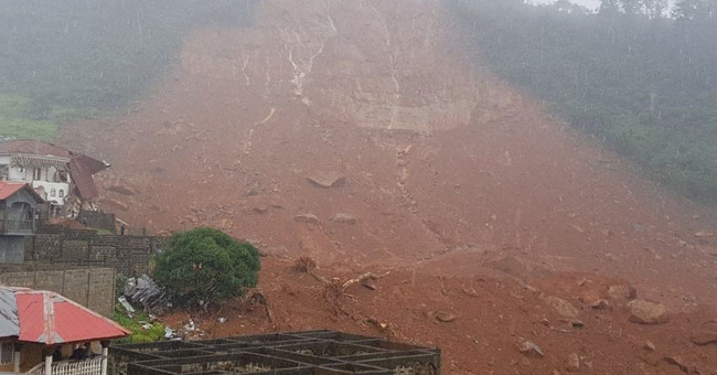 Hundreds of people died from floods and mudslides in Sierra Leone