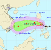Hurricane Hagupit raises level 12 straight to the East Sea