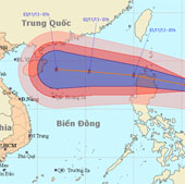 Hurricane Krosa jerked level 13 into the South China Sea