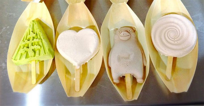 Ice cream for many hours does not flow in Japan