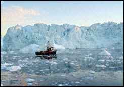 Ice in the Arctic down to a record low