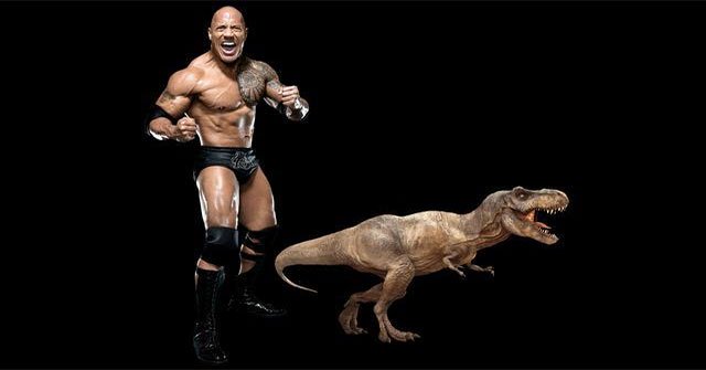 If humans were 10 meters tall, could we 'catch' Tyrannosaurus Rex by hand?