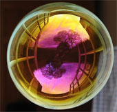 Illusion amazingly from soap bubbles