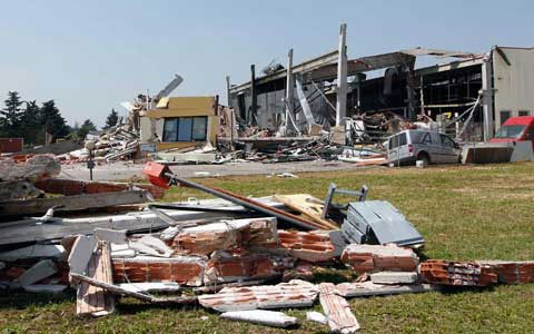 Image: Italy dissipated after the earthquake