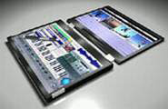 Impressive notebook with double screen