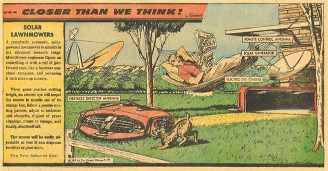 In 1959, the solar lawn mower was the future that Americans feared