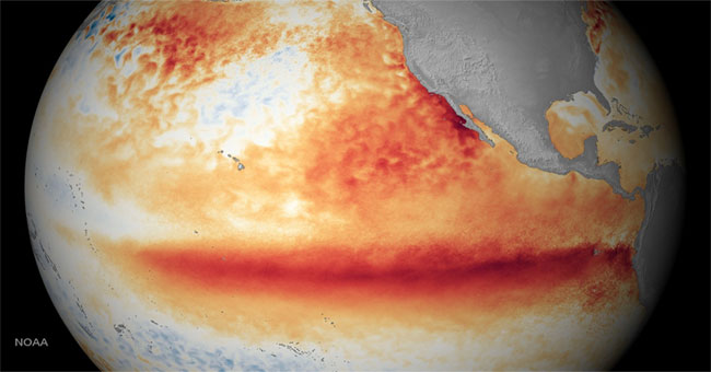 In addition to El Nino, this is what makes the Earth hot