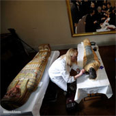 In the 2500-year-old mummy is a ... broomstick