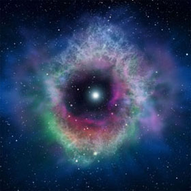 Incidentally the star forms near a black hole