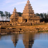 Indian Mahabalipuram architectural complex