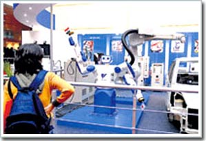 Indian robot throne