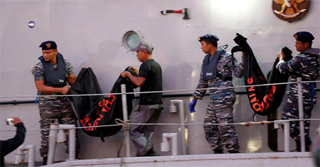 Indonesia brought 21 bodies of plane victims to identification