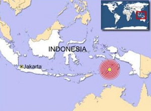 Indonesia suffers from a mild earthquake