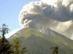 Indonesian volcano erupted