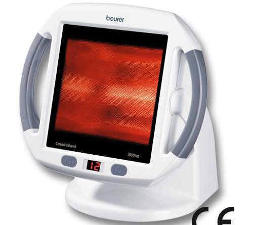 Infrared lamps both warm and cure
