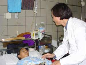 Infusion when the child has a fever should?