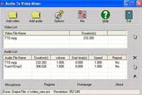 Insert audio into video clips with 'Audio to Video Mixer'