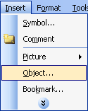 Insert some objects into the file content
