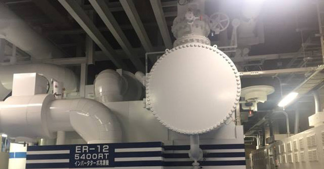 Inside the air-conditioning plant