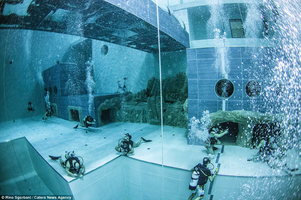 Inside the world's deepest swimming pool