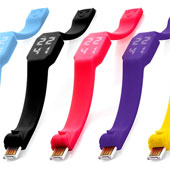 Integrated wrist strap USB drive