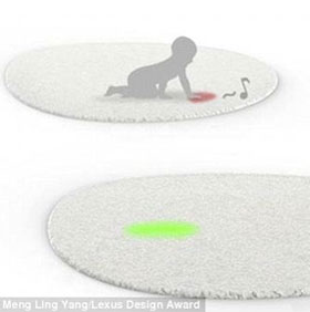 Intelligent carpet stimulates children to grow