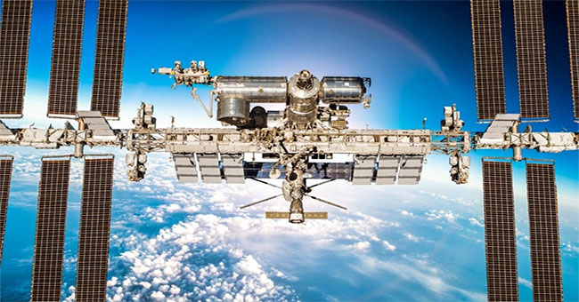 International space station infected with strange bacteria