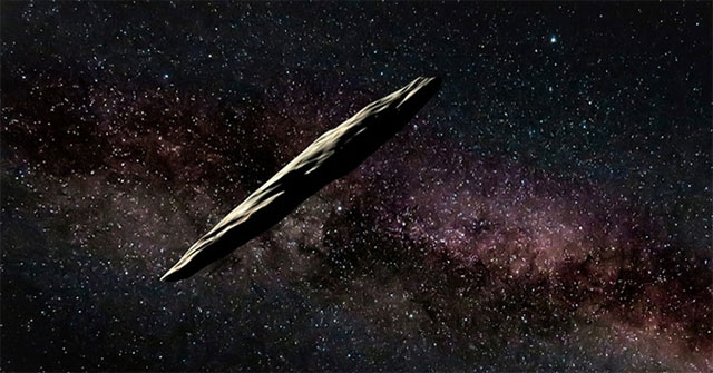 Interstellar objects spread life from Earth into the universe