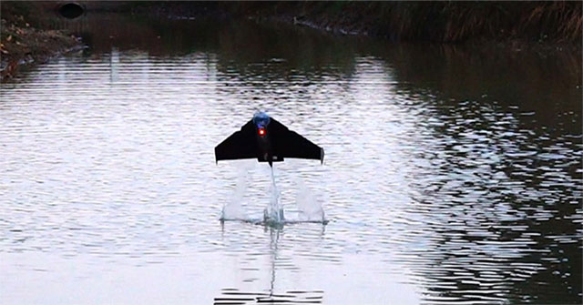 Invented 'flying fish' robot for environmental research