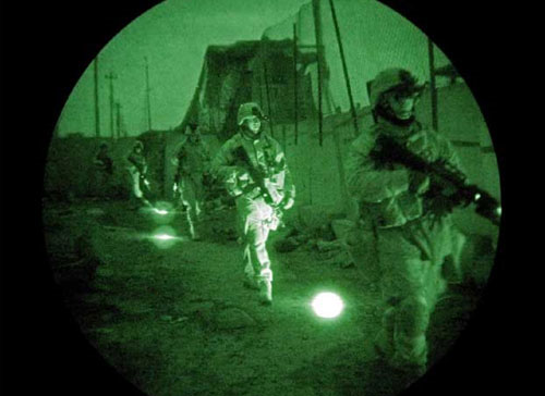 Invisible under infrared detector