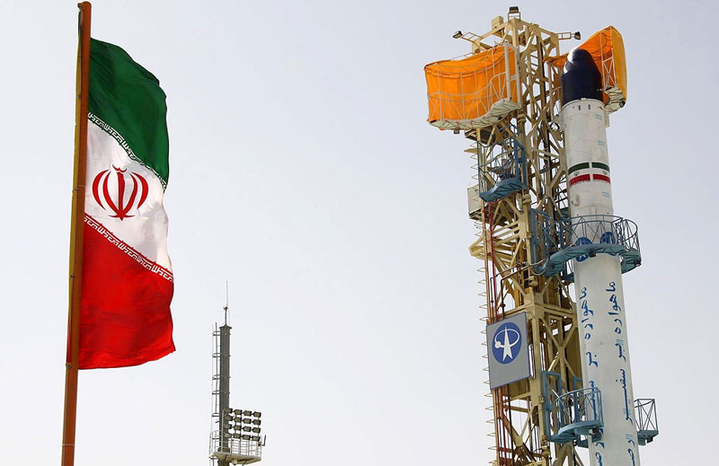Iran launches the satellite as tensions are rising