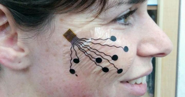 Israeli scientists have created a 'tattoo' to help keep track of facial expressions