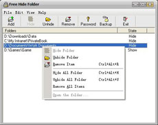 Jacket 'invisibility' for sensitive folders