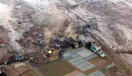 Japan suffers from a strong earthquake