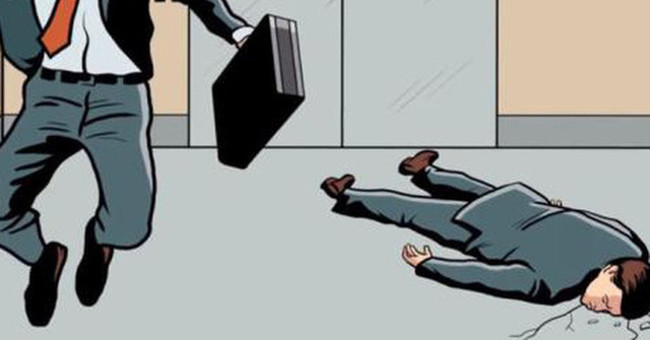Jump up when the elevator lifts will survive?