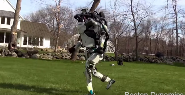 Jumping robot is like a human causing fever