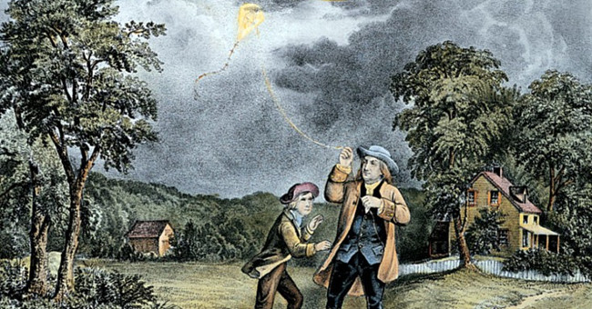 June 15: Benjamin Franklin performs the first lightning experiment with kite wings