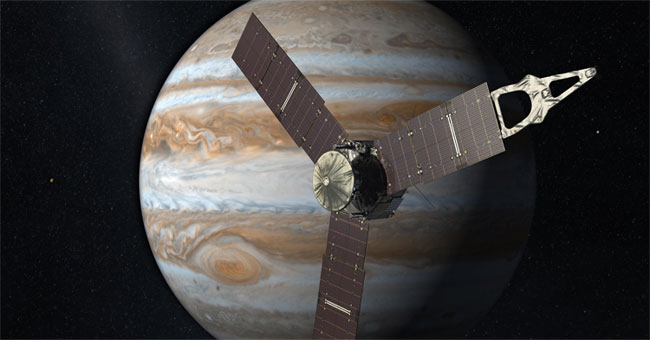 Juno spacecraft successfully approached Jupiter for the third time