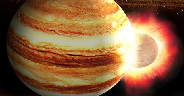 Jupiter once swallowed 10 times the planet Earth