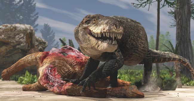 Jura crocodile sharp teeth like tyrants