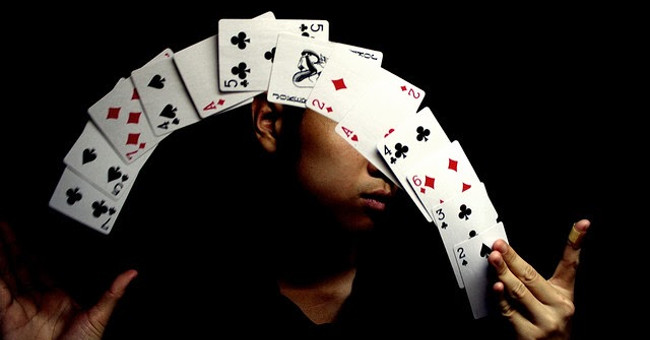 Just cards, but in this guy's hands, they turn into skilled dancers