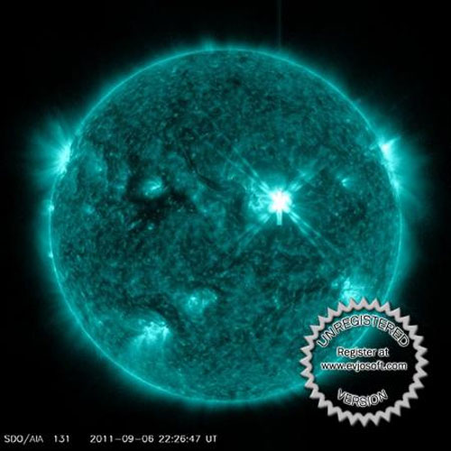 Just happened 2 solar explosions