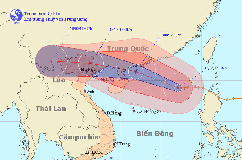Kai-Tak storm surged, heading to Cao Bang - Lang Son
