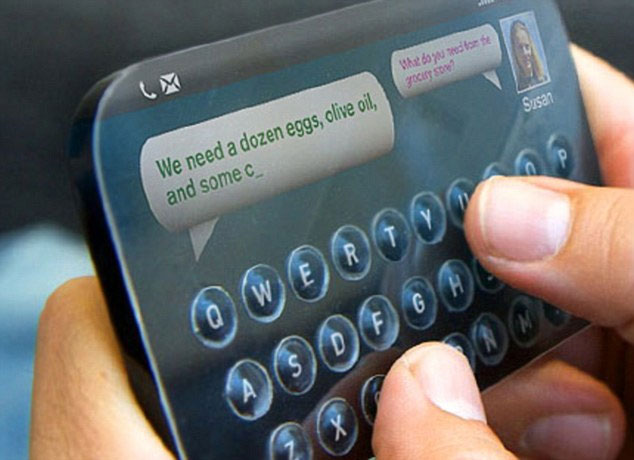 Keyboard is transparent, only floating when needed