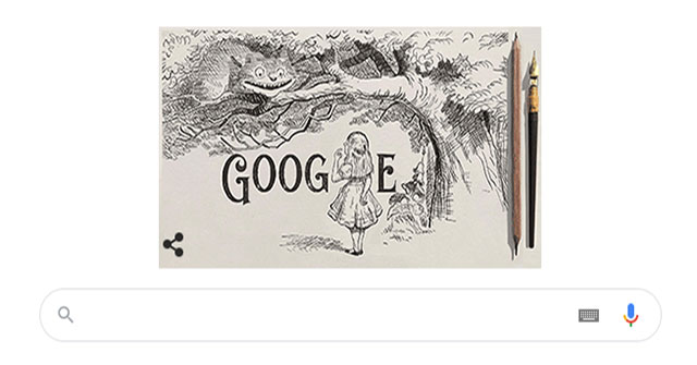 Knight John Tenniel - Who is the famous English artist honored by Google?