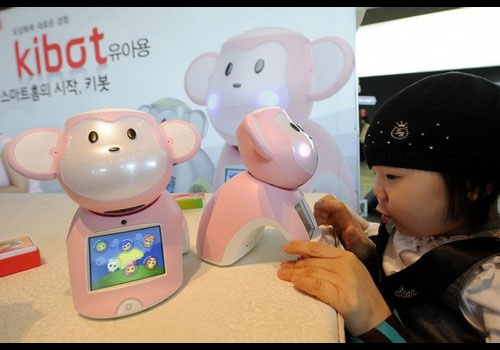 Korea launches Kibot robot to play with children
