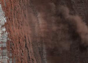 Landslide on Mars