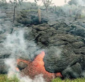 Lava swallowed people's homes in Hawaii