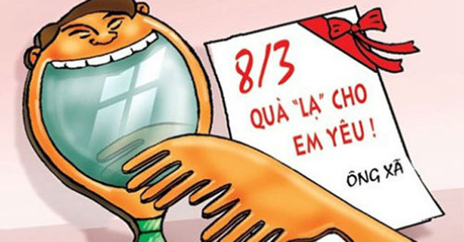 Leaning with a bunch of funny humor on March 8