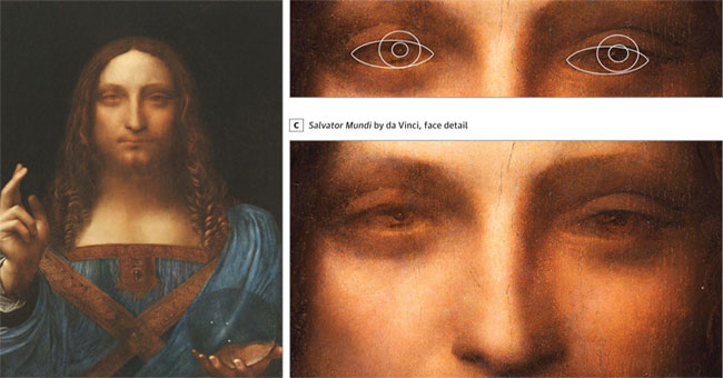 Leonardo da Vinci has a sharp artistic eye due to vision problems